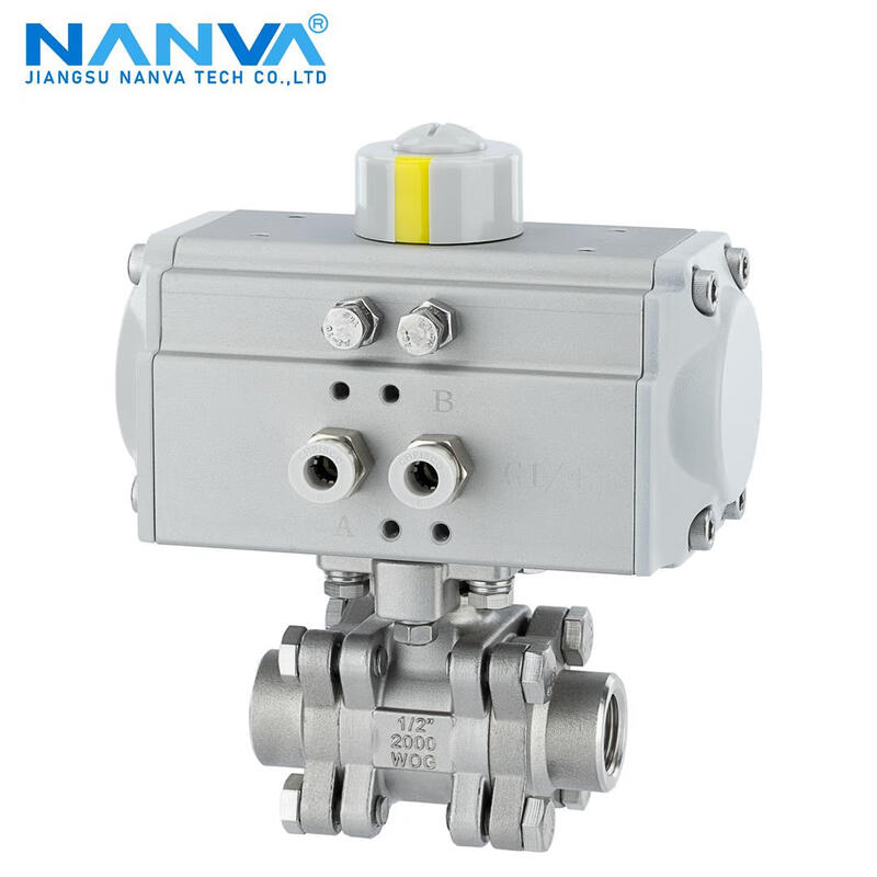 NANVA pneumatic stainless steel medium pressure internal thread ball valve 2000WOG PN63 Q611F-63P DN25-304