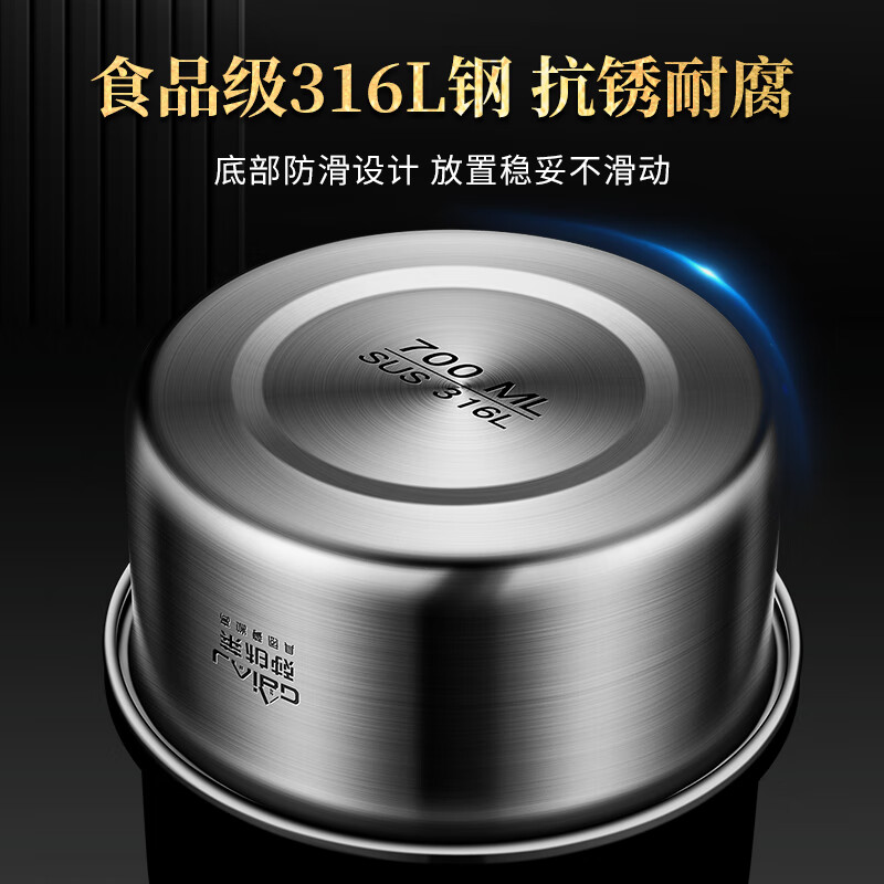 Labton food grade 316L stainless steel steamed egg bowl, household stew pot, egg custard steaming bowl, steamed cake, steamed vegetables, steamed rice bowl with lid 18cm steaming bowl with lid*1