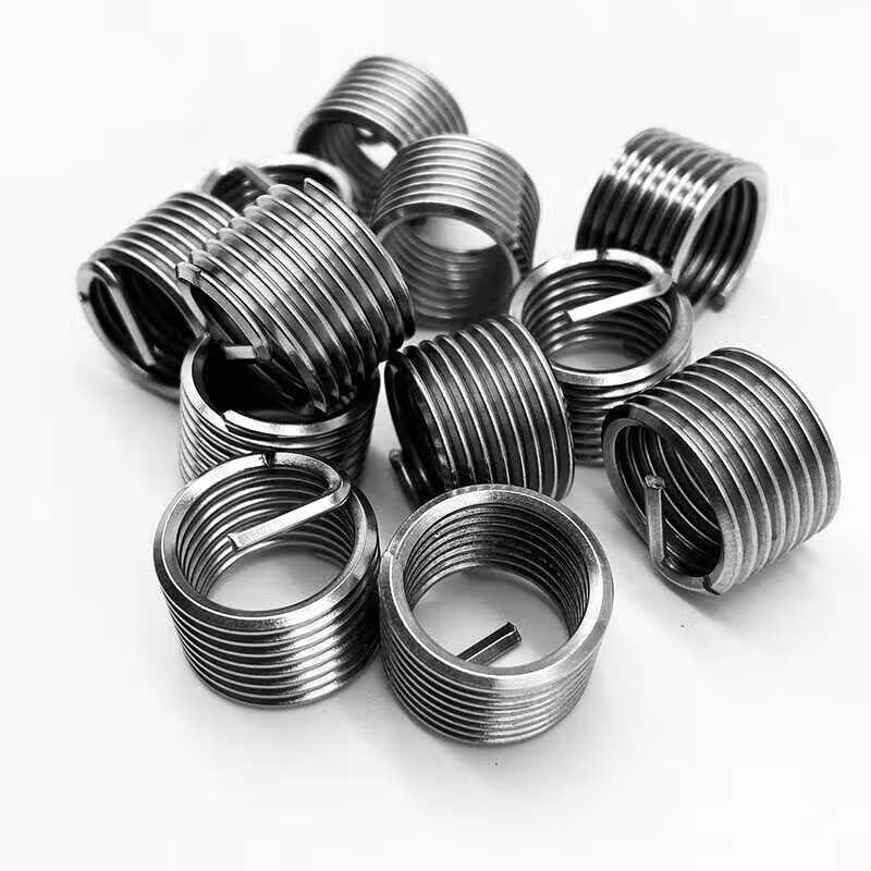 Shantou Lincun 304 stainless steel threaded braces threaded protective sleeve screw sleeve steel wire sleeve spring repair steel sleeve fine tooth screw sleeve ST1.6*0.35 installation tool
