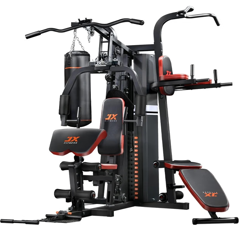 Junxia (JUNXIA) comprehensive training equipment, fitness equipment, multi-functional all-in-one machine, strength station, fitness equipment, home gym combination, classic best-selling model/aerobic + strength training + bicycle