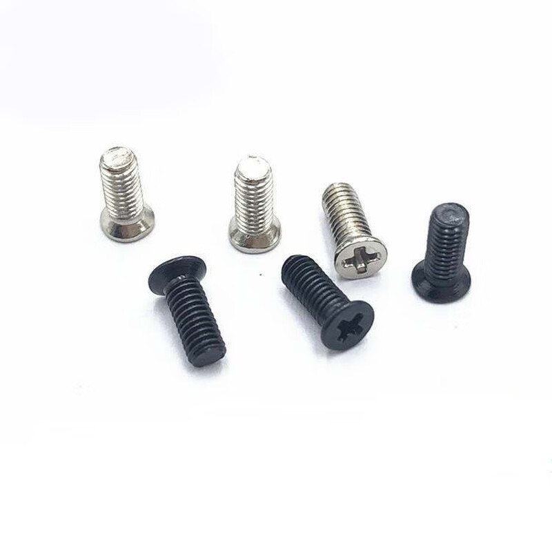 Huili 304 black stainless steel 120 degree thin head cross small countersunk head flat head angle screw M3*3x4x5x6x8 120 M4*6 black (1000 pieces)