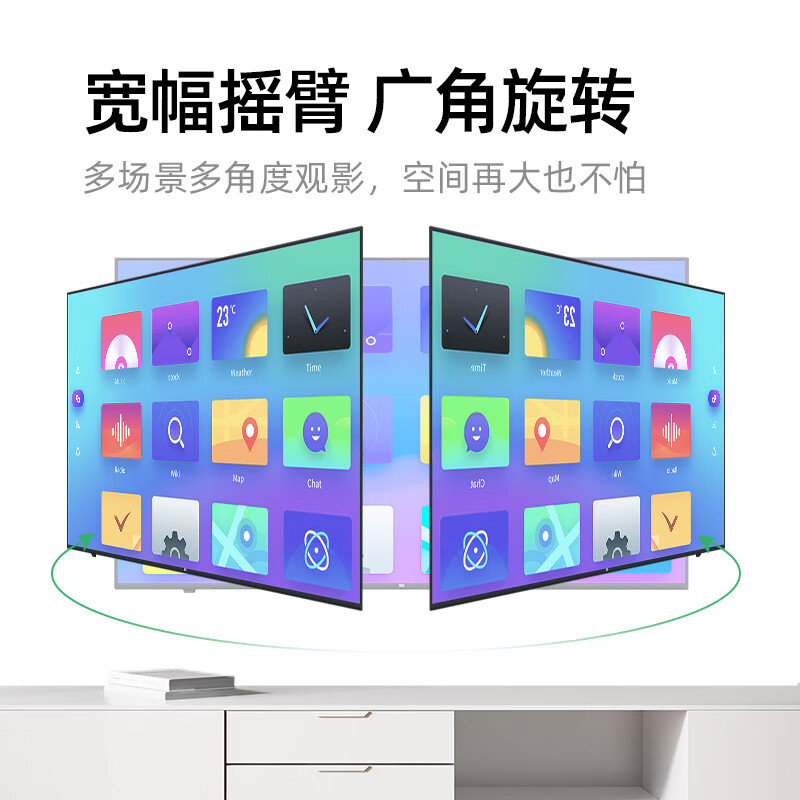 NB(ERGONOMIC) P6 (40-75 inches) TV Mount Wall Mount Bracket Telescopic Rotating TV Mount Wall Mount Bracket Suitable for Hisense Xiaomi Huawei Skyworth Black 757-L400 NB-P6 | 40-75 inches | Six-arm flagship model