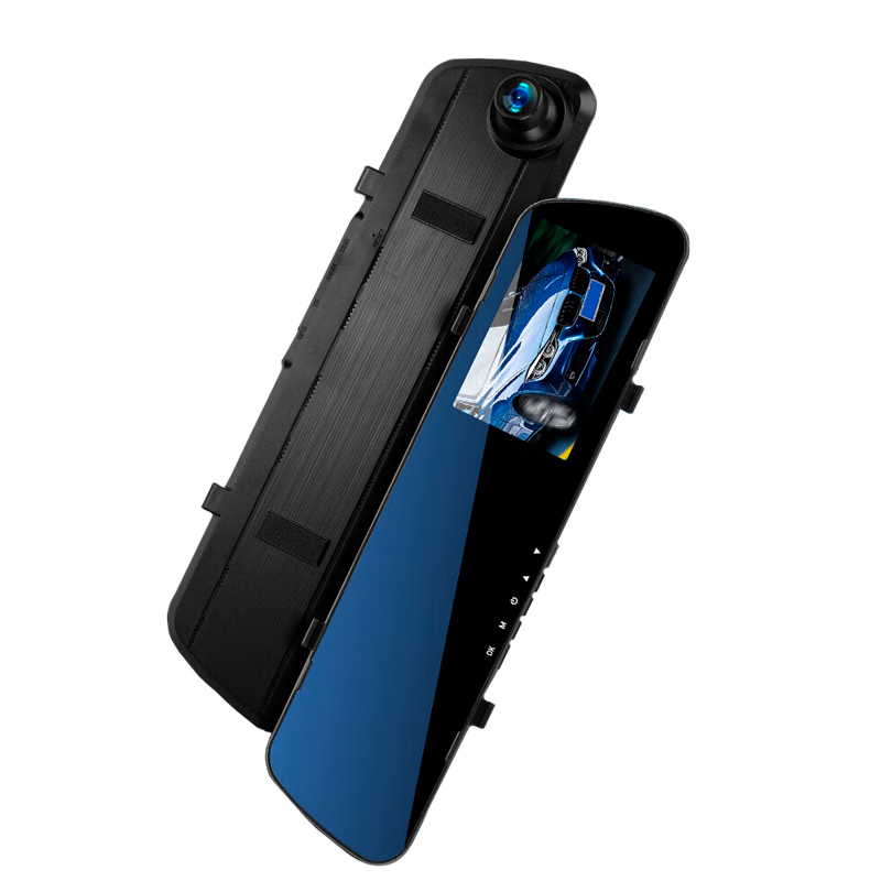 PAILV driving recorder high-definition front and rear dual recording reversing images parking monitoring panoramic 360-degree rearview mirror streaming standard version 64G front recording loop recording automatic coverage car and truck installation-free wiring 24-hour parking monitoring sentry starlight night vision