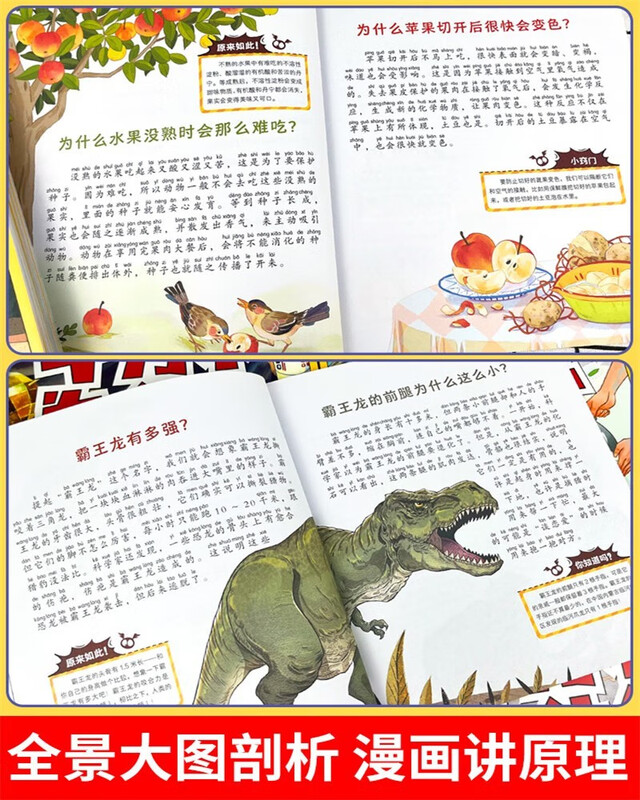 One Hundred Thousand Whys phonetic version full set of 40 official genuine children's books for children aged 6-12 years old Children's Publishing House comics children's popular science encyclopedia children's picture books One Hundred Thousand Whys toddler version 3-6 years old parent-child reading kindergarten bedtime story book must-read extracurricular reading books for primary school students in second and third grade Jingdong self-operated winter and summer vacation book list