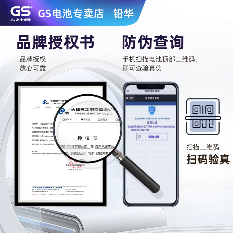 GS battery original EFB65-iSS start-stop Toyota Yize Camry CHR Asia Dragon car battery 380LN3-65(603)/6-QW-65