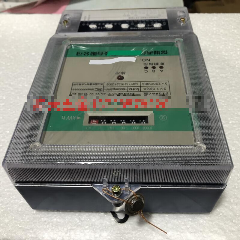 DTS442 three-phase four-wire electronic active energy meter 3 1.5(6)/60/80/100A 1.5-6A