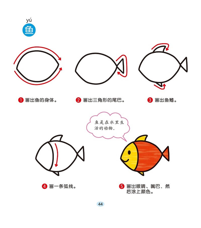Step by step drawing for children basics