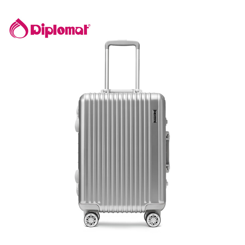Diplomat Diplomat Aluminum Frame Suitcase Large Capacity 25-inch Trolley Case Starlight Men's and Women's Password Suitcase TC-9033