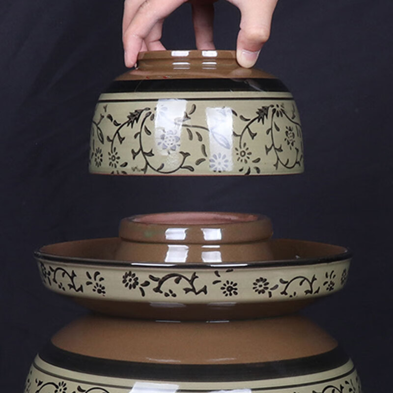 Meipai Sichuan pickle jar with lid pickle jar pickle jar earthenware ceramic household old-fashioned thickened pickle jar ll water capacity 8 pounds