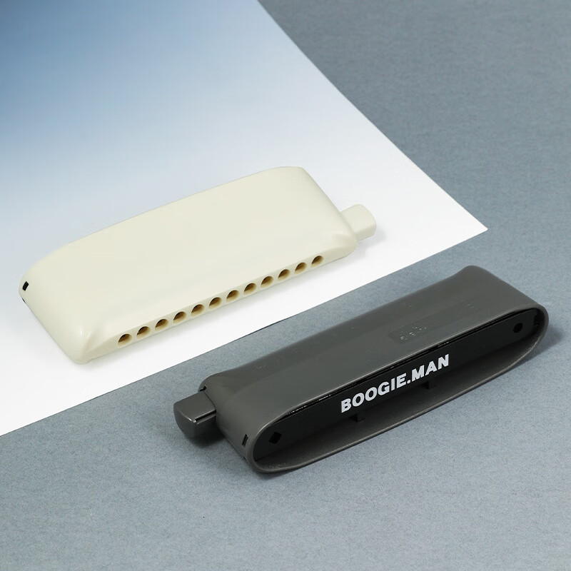 BoogieMAN Yuanyuan's same style 12-hole chromatic harmonica KB12 advanced adult professional performance level beginner white model