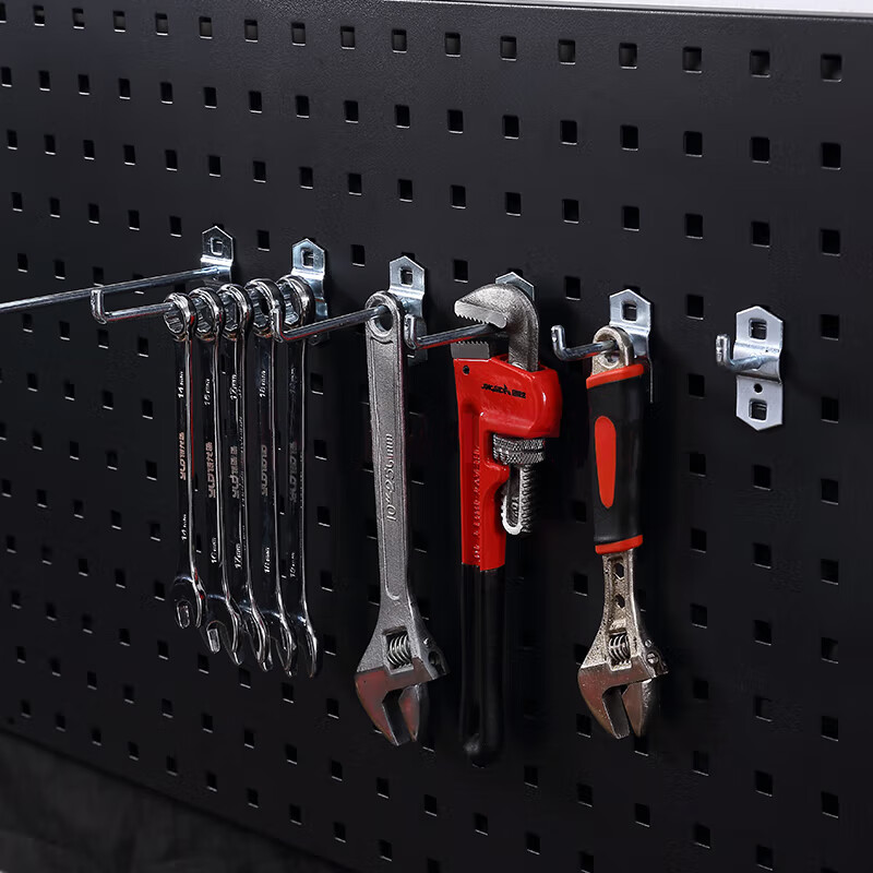 Kaiyuan Tool Rack Hook Kitchenware Hook Square Hole Hanging Plate Hardware Hanging Plate Rack Hole Plate Hole Plate Square Hole Hook Accessories Lead Frame 200mm 5 Pack