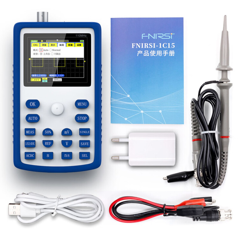 Ji Litian customized handheld digital oscilloscope-1C15 small mini oscilloscope portable oscilloscope for auto repair 1C15 oscilloscope