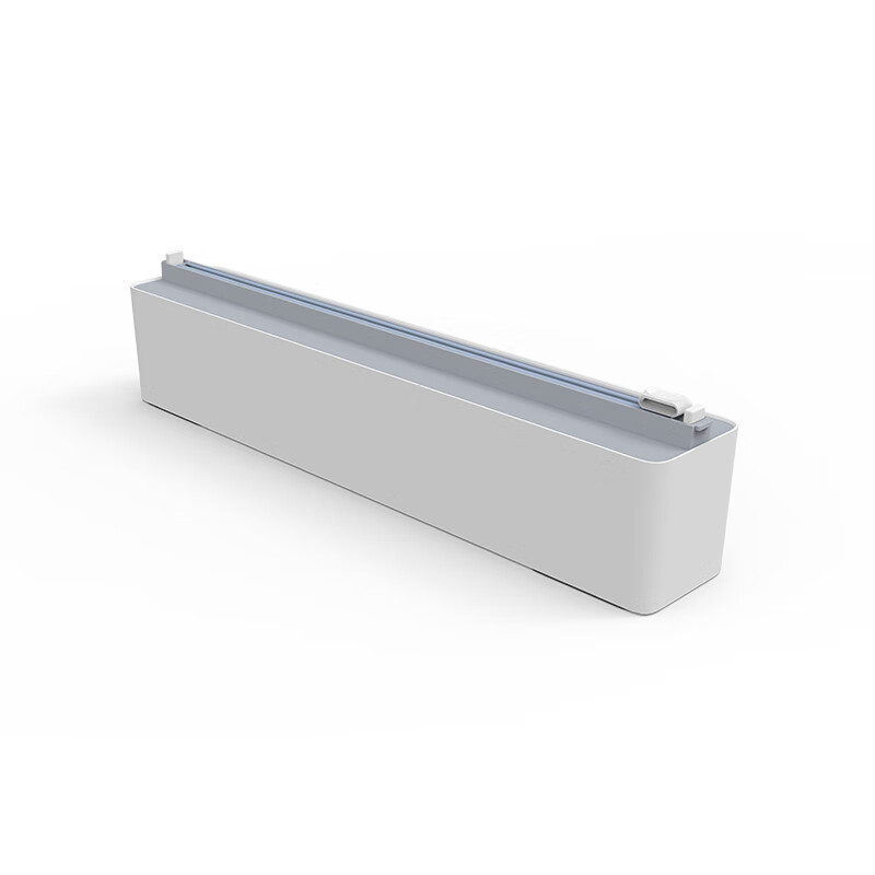 Ling Yuxun's adhesive wall-mounted cling film cutter PE film large-capacity magnetically absorbable container kitchen artifact new product E1 gray cutter MAX