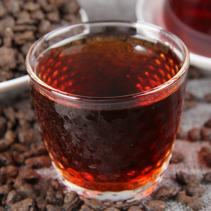 Muchhi tea fossil Pu'er tea Pu'er ripe tea Yunnan broken silver waxy fragrant tea fossil old tea head loose tea 50 pounds