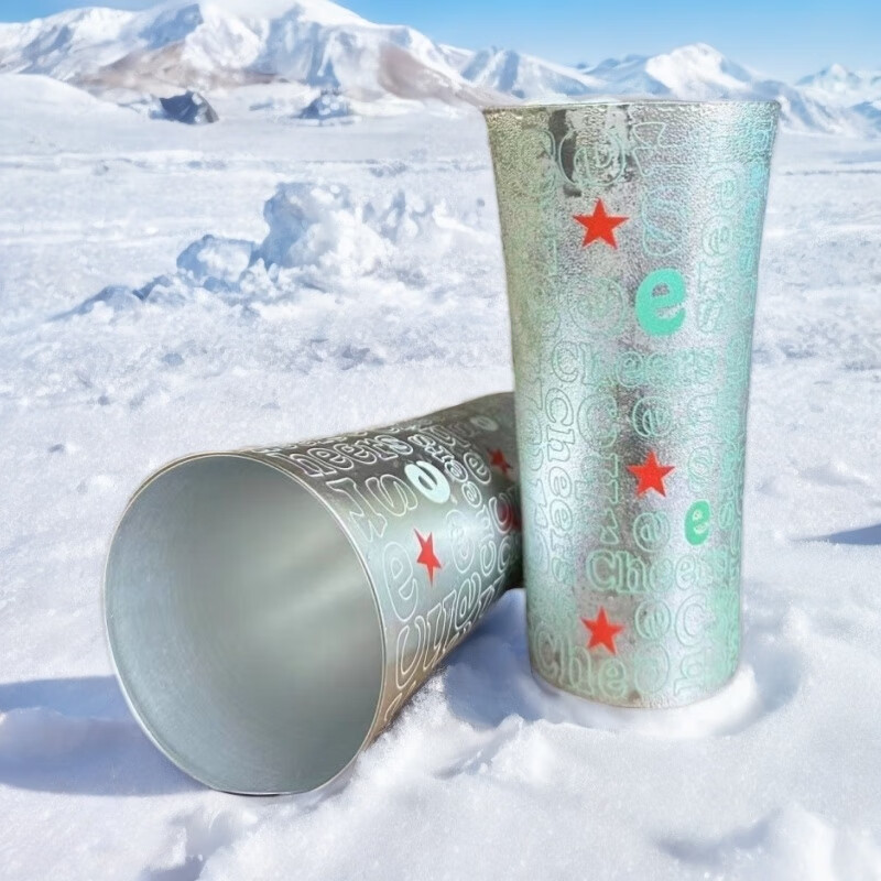 FANCYCHIC Heineken Beer Cup Changing Temperature Water Cup Cold Drink Color Changing Cup Small Waist Anti-fall Water Cup Water Cup Home Personalized Beer Cup Main Image Model