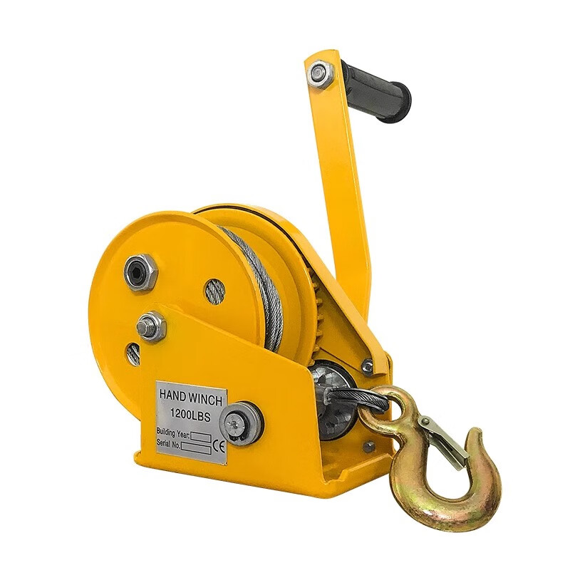 Jianhe hand winch winch self-locking manual traction hoist small hoist 1200 pounds - bare metal