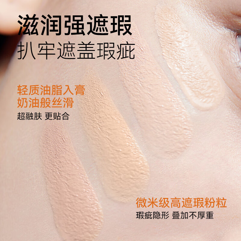 BINCA VIDOU Watery Two-Color Concealer Contouring, Brightening, Covering Dark Circles, Spots and Acne Marks Concealer Palette RE01 New Year's Gift