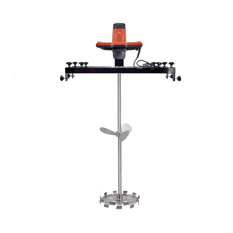 Ji Litian customized electric horizontal plate IBC ton barrel explosion-proof paint disperser pneumatic mixer stainless steel chemical mixer servo electric mixer with double extension folding blades