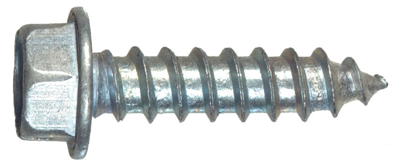 Hillman3770 12 x 3/4-inch Aluminum Hex Washer Head Metal Screws (10-Pack)