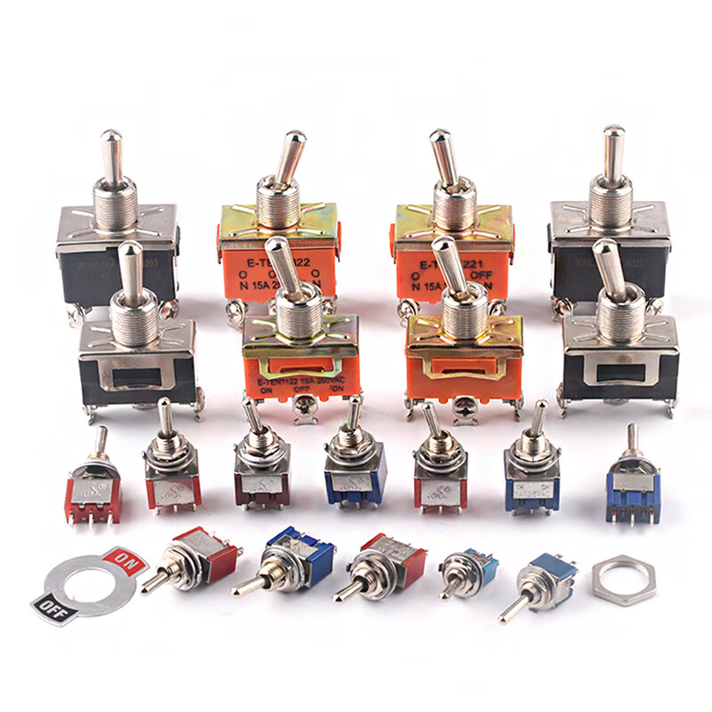 Toggle switch twist button rocker arm pull toggle MTS-102 202 E-TEN102 2 gears 3 gears red MTS-102 3 feet 2 gears