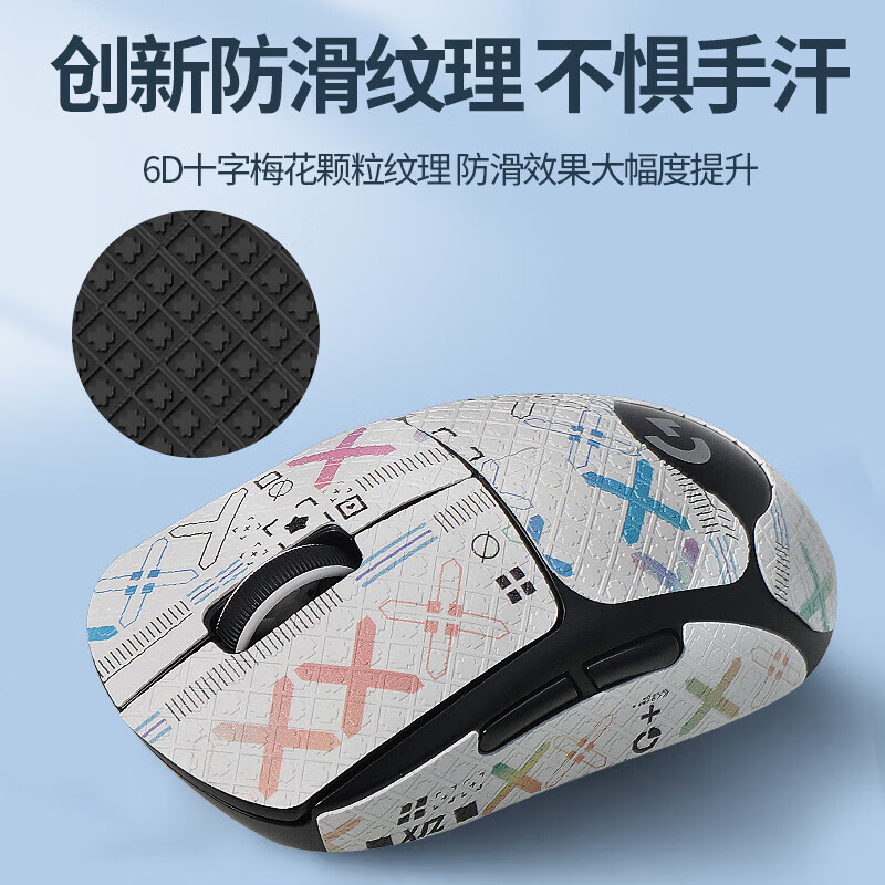 Logitech gpw second generation anti-slip mouse sticker gpw2 anti-slip sticker bullshit king second generation gpw first generation second generation third generation fourth generation Suzaku wireless mouse back sticker universal sweat-absorbent sticker pink printing (all-inclusive) GPW second generation free alcohol cotton