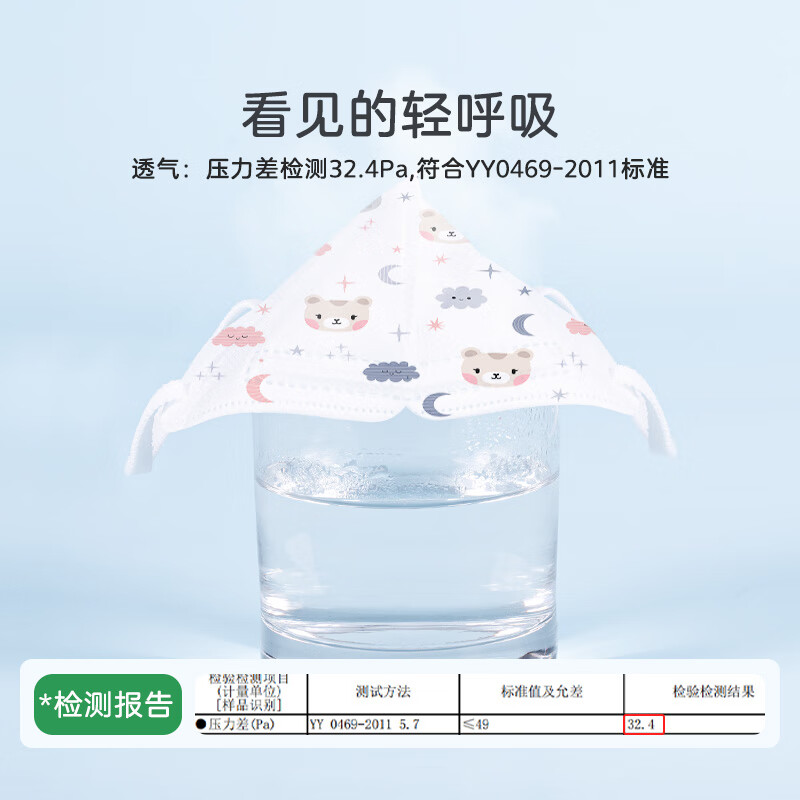 SHIDICO medical surgical masks individually packaged 30 pieces children's masks 3-6 years old 3D grizzly bear