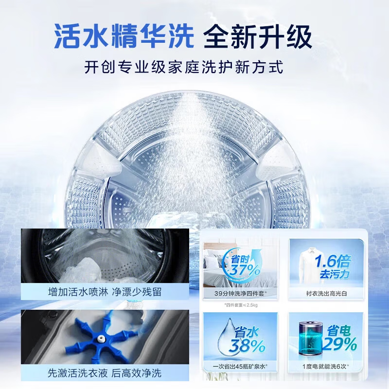 Haier washing machine 13kg large-capacity drum washing machine with dryer all-in-one household washing machine large diameter first-class energy efficiency sterilization mite intelligent release 53E/517 drying model 53E丨air washing living water essence washing + steam sterilization