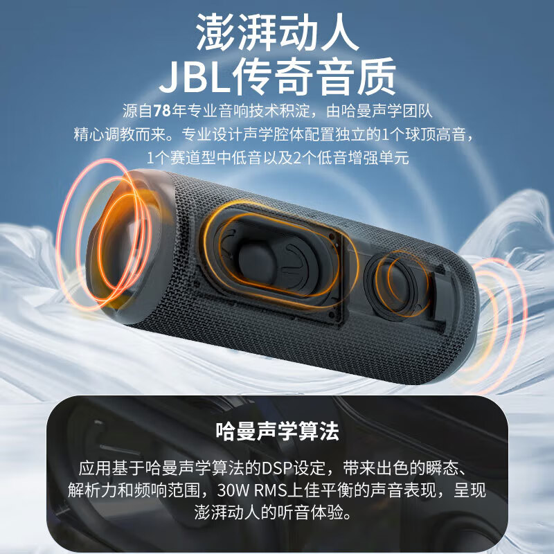 JBL FLIP6 Music Kaleidoscope Sixth Generation Portable Bluetooth Speaker Travel Cycling Speaker Outdoor Waterproof Speaker Shopping Recommended Gift flip6 Celebration Red
