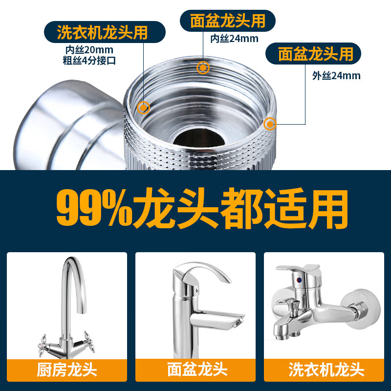 Xiaomi Guoba rotatable faucet new all-copper universal mechanical arm washbasin faucet anti-splash extender all-copper mechanical arm first gear/free five adapters