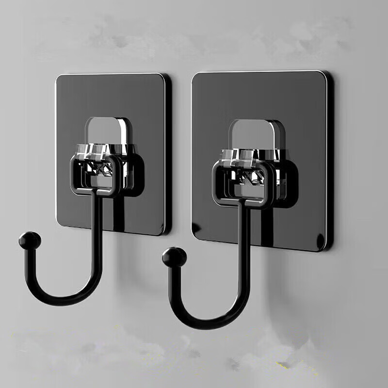 Jidaocook punch-free hooks strong sticky hooks behind load-bearing doors nail-free kitchen bathroom traceless hooks Yahei stainless steel large sticky hooks 5 pieces