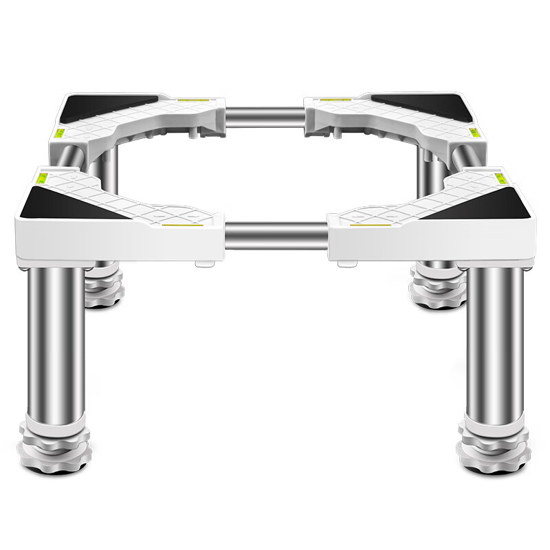 Suitable for heightened stainless steel feet, fully automatic pulsator drum washing machine base, universal refrigerator base, ice making rack, 4 feet (total shelf height 29-32cm) gray