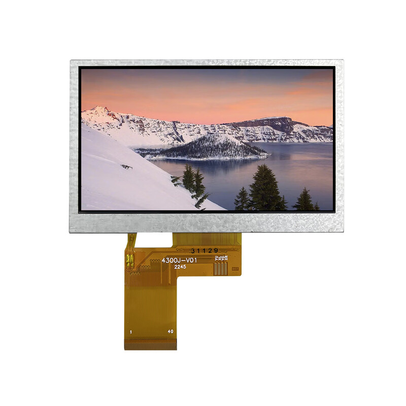 430-009 LCD screen 480*272TFT LCD screen display with touch 4.3-inch color screen LCD module JLX430-009-BN welded FPC (bare screen) working voltage 3.3V,