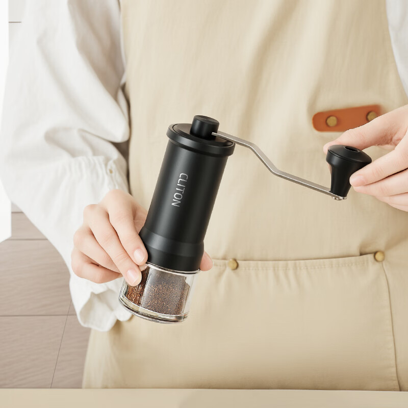 CLITON hand brewed coffee pot gift box set hand grinder coffee bean grinder portable coffee machine Italian Moka pot