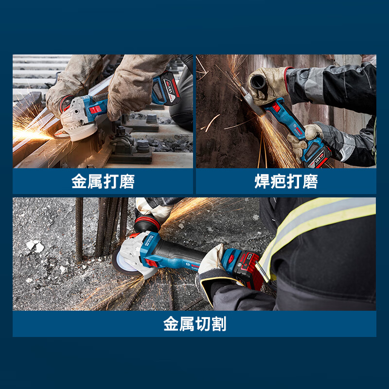 Bosch (BOSCH) angle grinder polishing lithium battery brushless GWS 18V-11S cutting disc diameter 100mm dual electric heavy-duty level