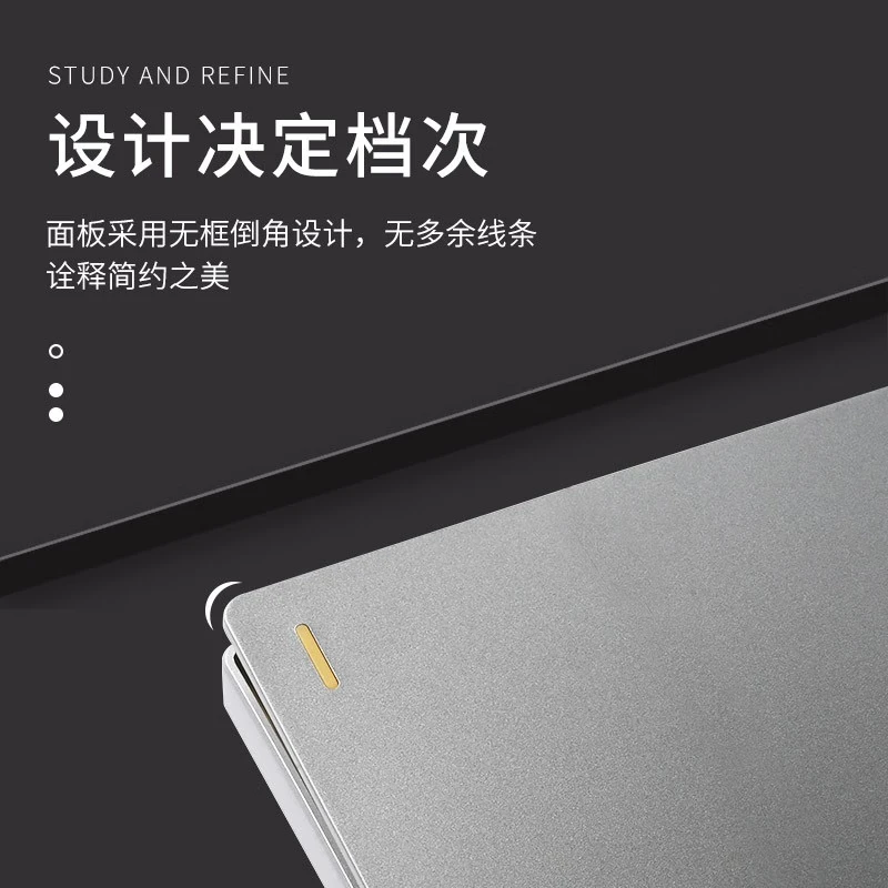 FSL Foshan Lighting switch socket panel 86 type concealed F31 gray one-open five-hole with USB switch socket panel 16a household five-hole socket