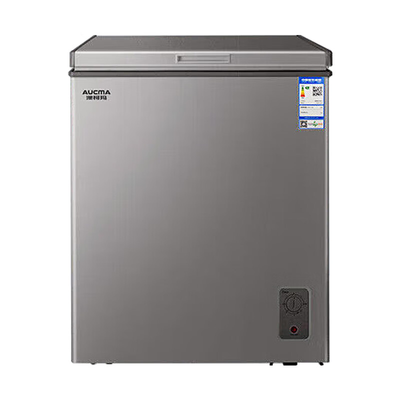 AUCMA Mini Freezer Household Refrigerator Small Capacity Small Low Frost Horizontal Refrigeration and Refrigeration Single Temperature Conversion Cabinet Level 1 Energy Efficiency Energy Saving Quick Freezing Fresh Cabinet (NF Optional) Gray 149L | PCM Liner | Level 1 Energy Efficiency High Cost-Effectiveness for Home Use