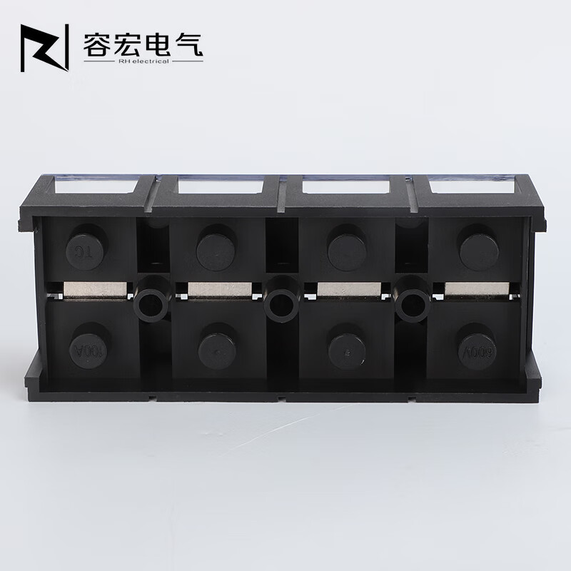 TC60/100/150/200/300/400A high current terminal block 2/3/4/5P copper terminals TC602/60A 2 positions