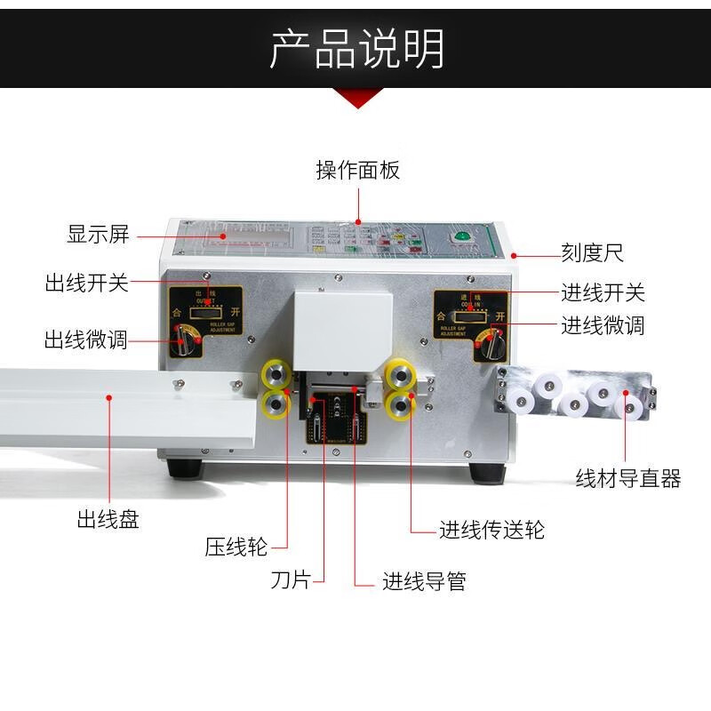 Shaoyi fully automatic computer wire stripping machine, trimming and off-line machine, sheath wire stripping machine, automatic computer wire cutting machine, bending machine, automatic computer bending machine, 35 square meters