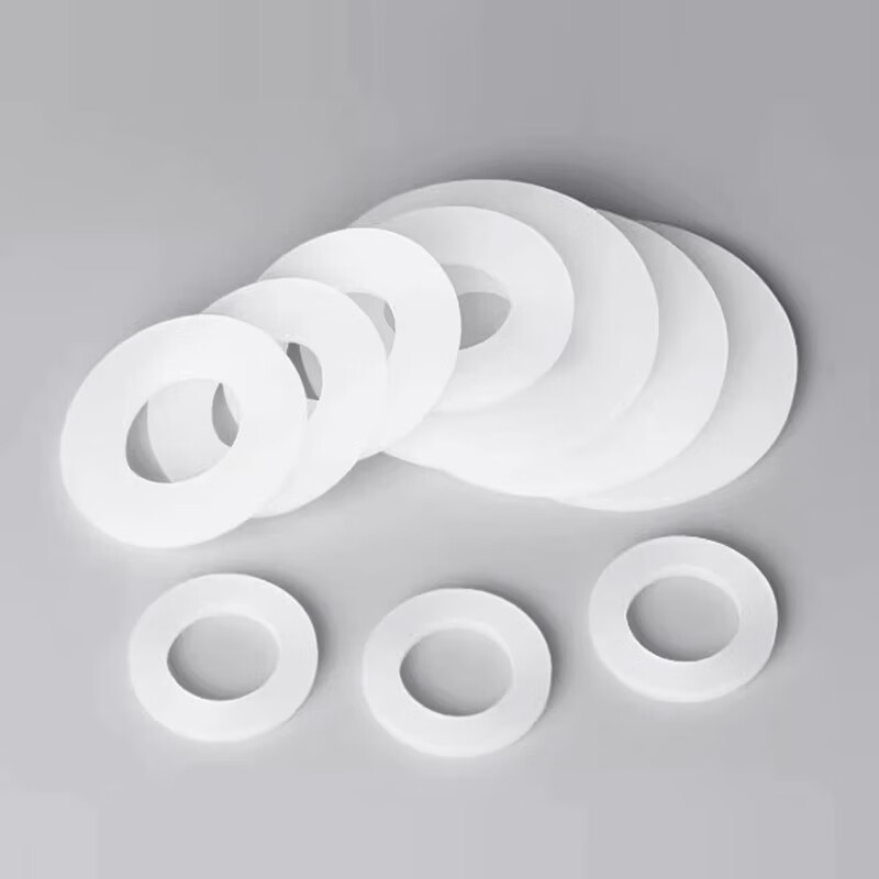 Huichengfeng silicone gasket screw seal anti-level pad high temperature resistant washer faucet pipe soft sealing pad shock-absorbing pad 4 points silicone white pad (11*19*3mm) 20 pieces
