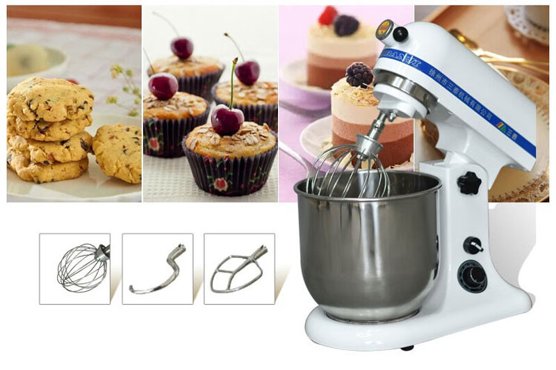 Egg-beating chef machine ball fresh cream machine stirring tennis ball egg-beating head steel wire ball fresh milk machine stirring rod head 7L Santai 7 liters