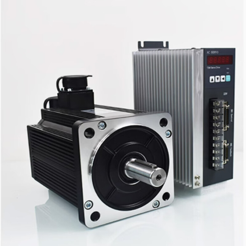 Yue Changsheng Times Chaoqun 60/80/110/130 flange servo motor set driver 400W750W1500 130 flange 1KW2500 turn 4NM vertical brake 24V