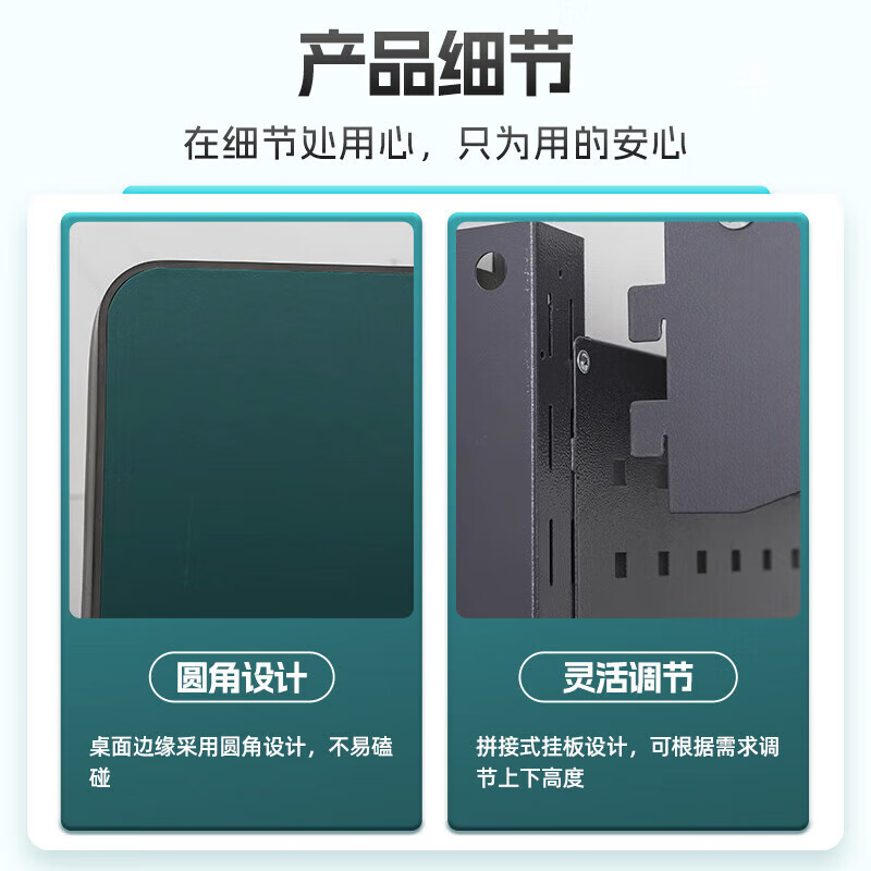 Baigang Heavy Duty Workbench Anti-static Maintenance Table Factory Workshop Fitter Operation Table Assembly Line Packing Table Single Table + Crane Two Drawers 1200*750*800mm