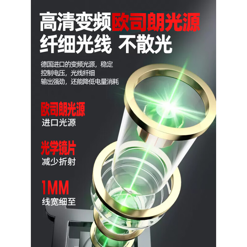 Dr. Mushi 12-line level meter high-precision strong light thin line laser wall-mounted outdoor green light automatic leveling meter ultra-bright green light imported laser tube 16 lines double 4