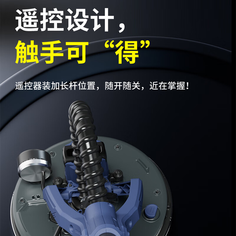 Tiffan's new brushless wall grinder, ceiling sandpaper machine, wall grinder, putty wall grinder, wall sander, sanding machine 2025 2-meter backpack model + suction fan + 50 sandpaper (net weight 2.2kg)