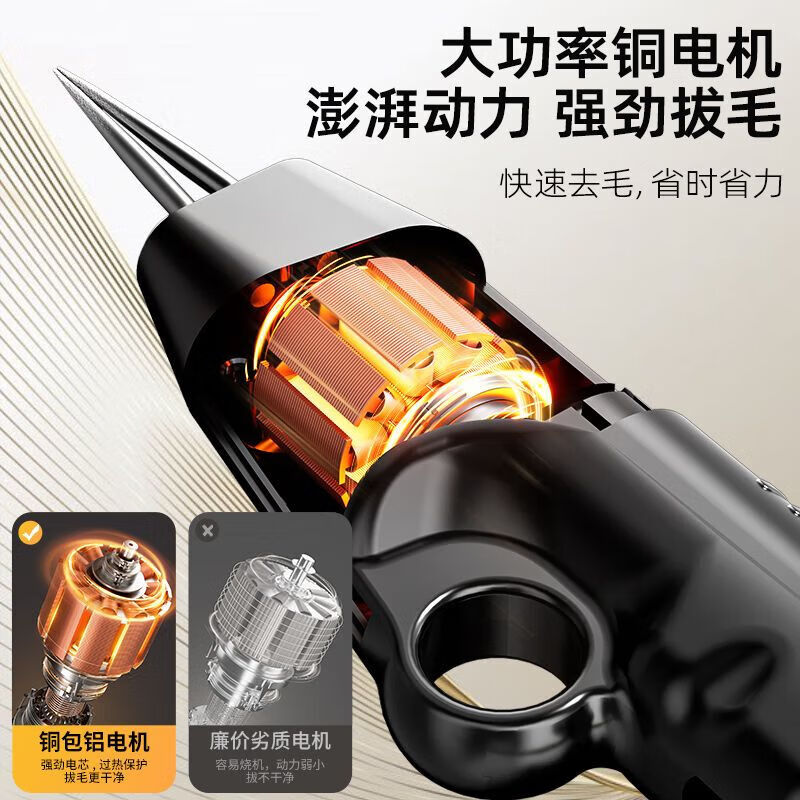 Three Kitchens fully automatic poultry feather remover electric chicken, duck and goose feather artifact multi-functional waterproof charging plus commercial hair removal machine