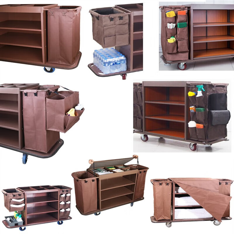 Hotel room trolley linen cart bag guest room work cart linen bag cleaning cart bag collection 14 cleaning cart bag blue