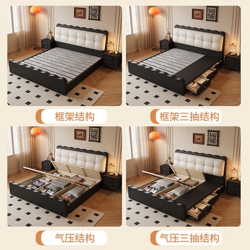 Xiangli Huating's antique-style double bed 1.8m
