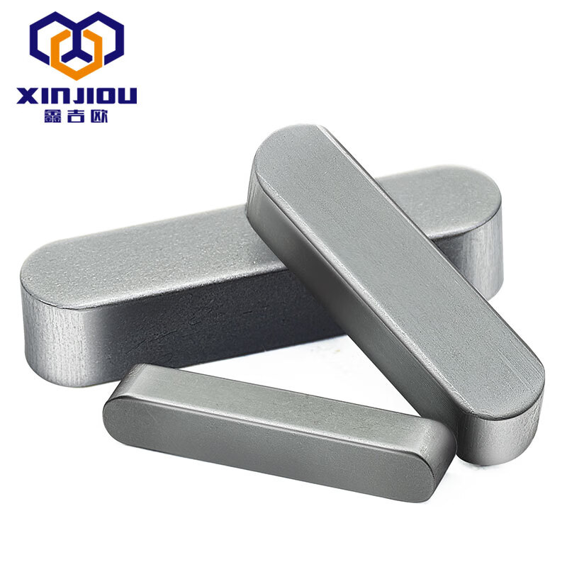 Xinjiou 45 steel flat key type A GB1096 round head flat key pin keyway pin motor key pin pin shaft B type 18*11*1000 1 piece