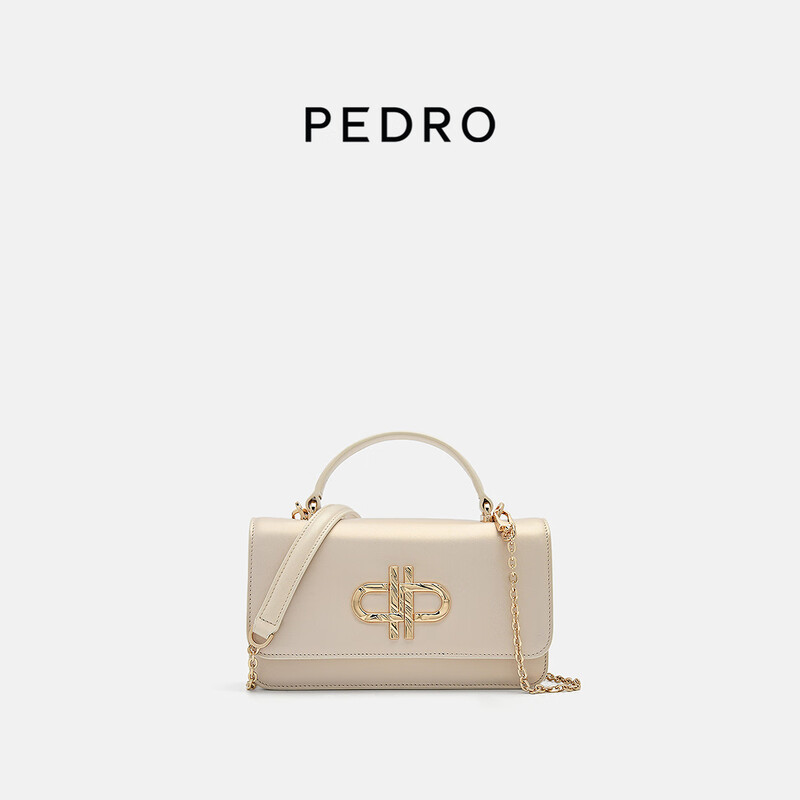PEDROICON series diamond mini square bag portable shoulder bag women's bag PW4-36500014 champagne color PW4-36500014-1 S