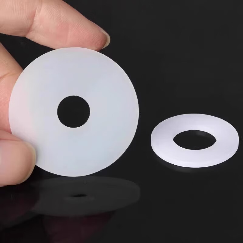 Huichengfeng silicone gasket screw seal anti-level pad high temperature resistant washer faucet pipe soft sealing pad shock-absorbing pad 4 points silicone white pad (11*19*3mm) 20 pieces
